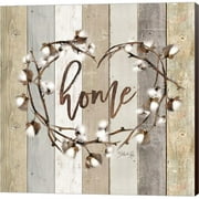 Metaverse C958988-0120000-ACDAAMA Home Cotton Wreath by Marla Rae Canvas Wall Art - 12 x 12 in.