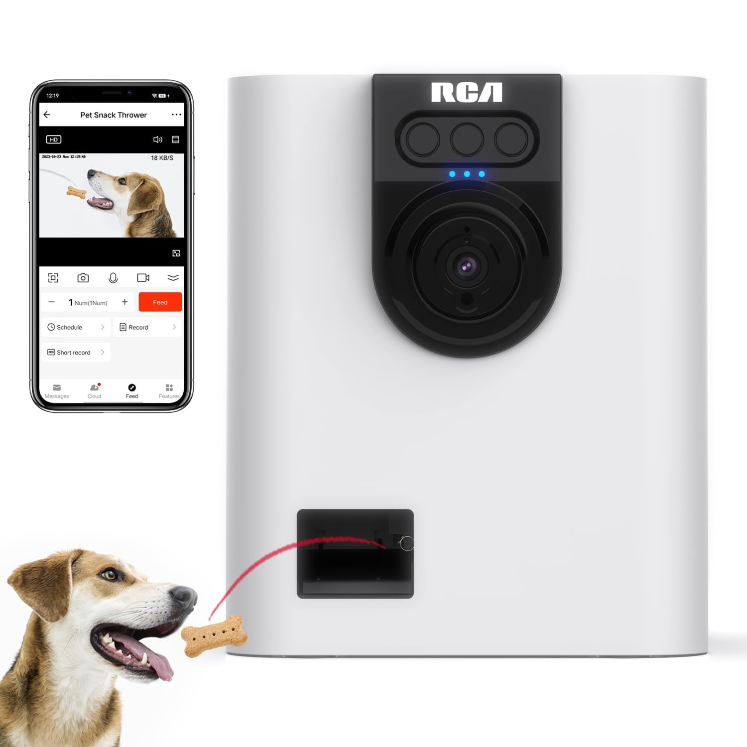Best dog treat dispenser camera online