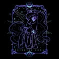 thumbnail image 2 of Men's My Little Pony Princess Luna Tarot Card  Graphic T-Shirt, 2 of 5
