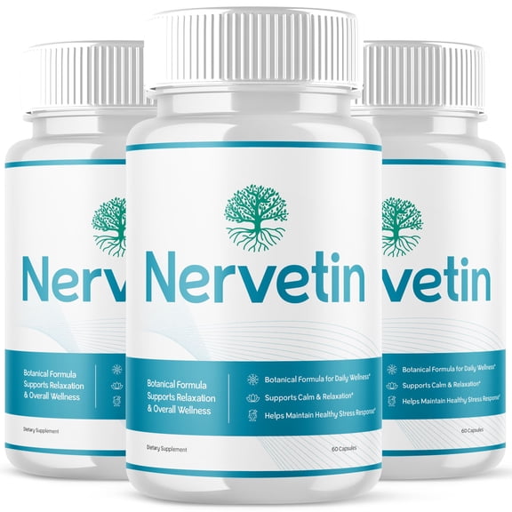 Nervetin Advanced Nerve Health Support Pills Natural Vitamin Supplement 180 Capsules