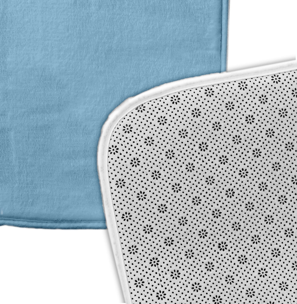 Simply Daisy 24" x 17" Plush Microfiber Blue Life + Ball Bath Mat