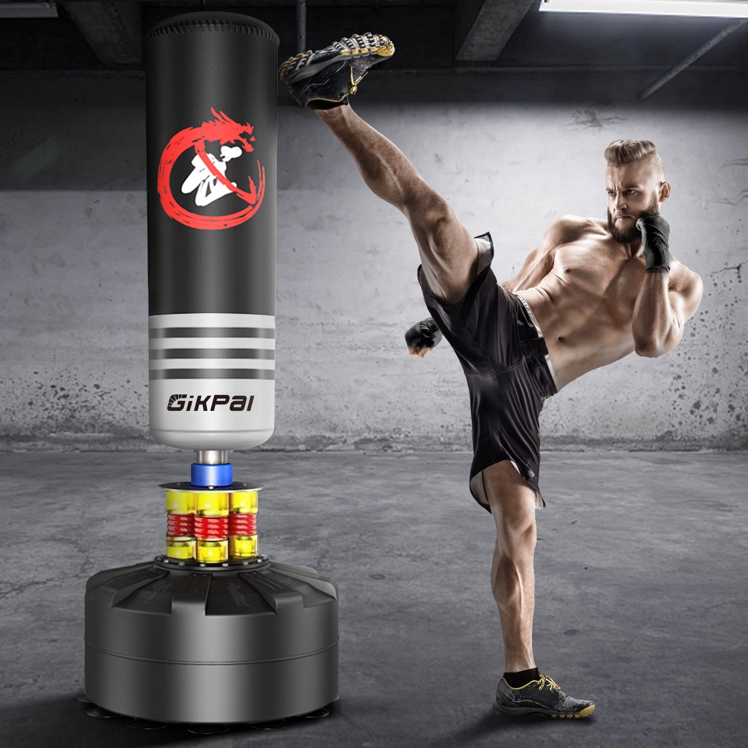 Details about   69" Punching Bag Boxing Heavy Duty Kick Training MMA Martial Arts Filled Stand 