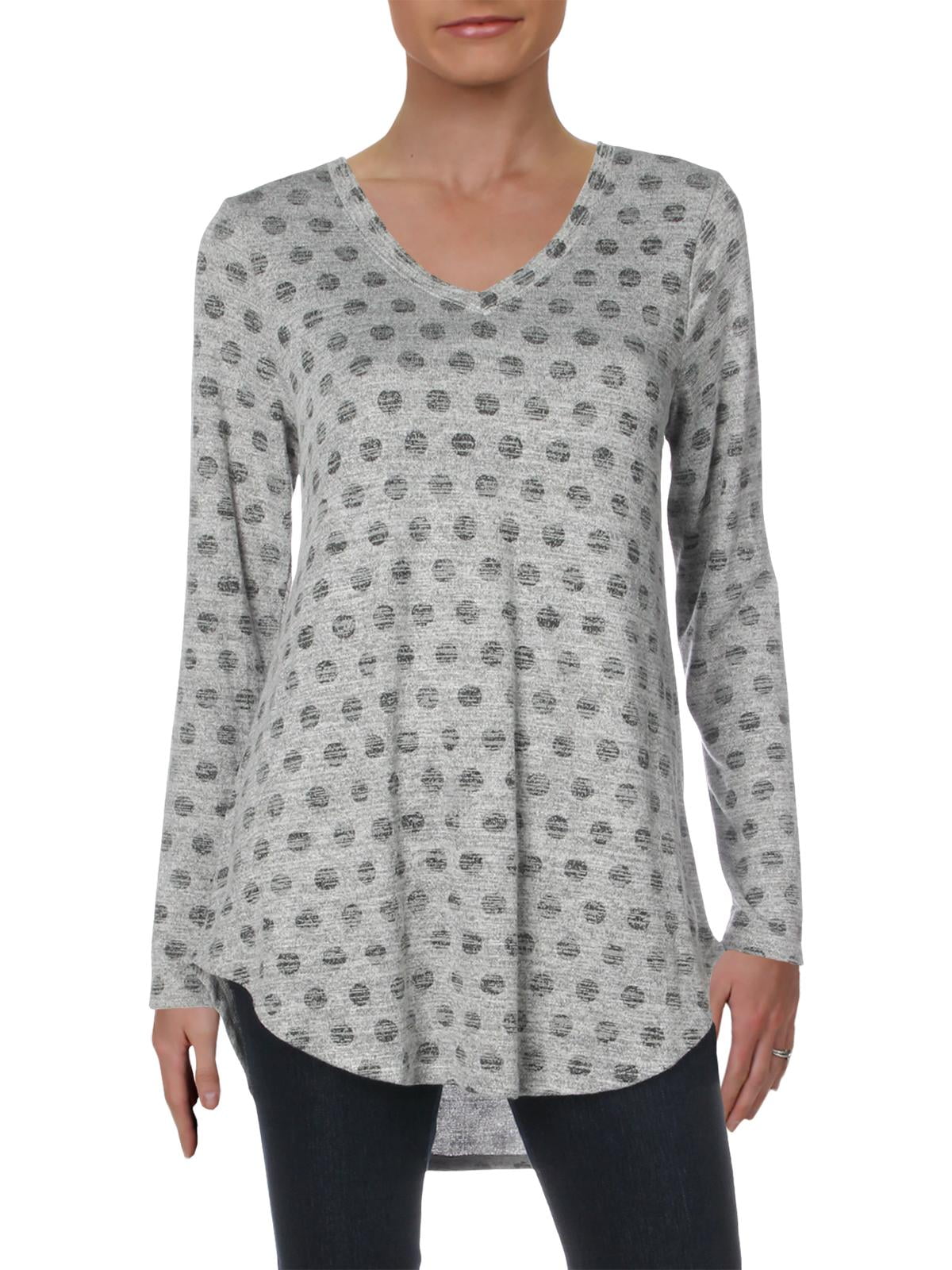 Cupio Blush Cupio Blush Womens Marled HiLow Tunic Top