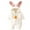 White, variant on Baby Girls Fleece Snowsuit Baby Bunny Ear Hooded Onesie Jumpsuit Winter Warm Windproof Hooded Button Cozy Fuzzy Onesie with Carrot Detail Infant Indoor Wear
