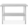 thumbnail image 1 of YUSAZENS 60 x 24 x 34 Inch Basic Kitchen Stainless Steel Workbench, 24D x 60W x 34H Heavy Duty Counter Work Table for Kitchen Commercial Storage, 1 of 8