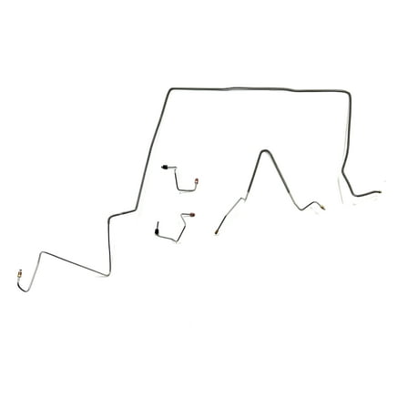 Front Brake Line Kit - Fits 97-01 Jeep Cherokee - Stainless - The Stop Shop