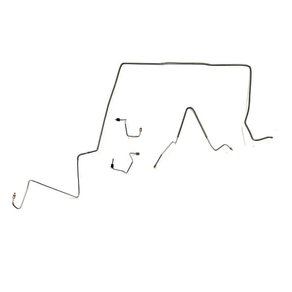 Front Brake Line Kit - Fits 97-01 Jeep Cherokee - Stainless - The Stop Shop