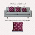 thumbnail image 6 of 20" x 20" Simply Daisy Starfish Indoor/Outdoor Pillow, Maroon Red Qty 1, 6 of 6
