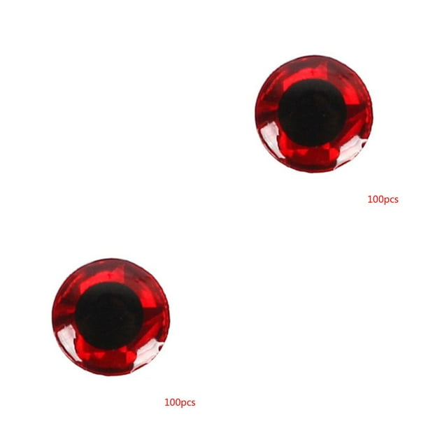 Soidarity 100 Uds 4mm/6mm 3D ojos de señuelo de pesca DIY hacer atar moscas señuelos cebos simulación Artificial ojos de pez Type5 NO5 Soidarity CBP082469