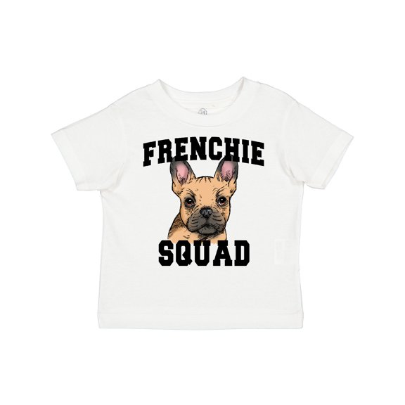 Inktastic Cute French Bulldog Frenchie Squad Boys or Girls Toddler T-Shirt