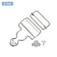 thumbnail image 3 of Unique Bargains Boucles de Remplacement pour Bretelles Rétro Ton Argent, 6 Ensembles, 3 of 6