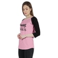 thumbnail image 4 of Inkmeso Women Raglan 3/4 sleeves Tshirt&nbsp;Home Is Where The Dog Is Shirt For Dog Lover Graphic Top, 4 of 9