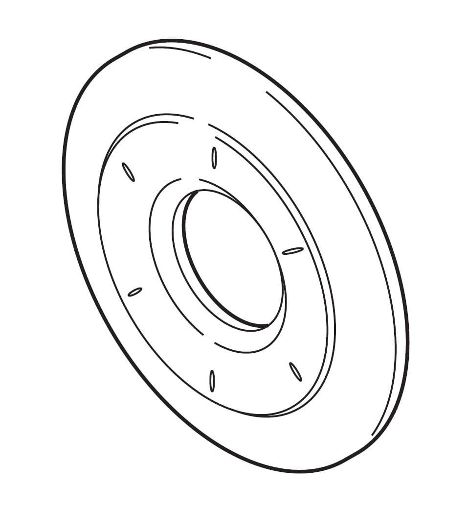 Delta RP42413CZ Escutcheon Plate 6Setting Diverter Champagne