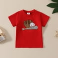 thumbnail image 6 of Baby Boy's Clothing Toddler Boys Kids Spring Summer Cotton Elastic Printed Short Sleeved Basketball 18-24 Months 2t 3t 4t 5t 6t T-Shirt with Shorts T-shirt Waist 2 Piece, 6 of 9