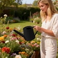 thumbnail image 4 of Mini Metal Watering Can for Indoor Plants, Small Garden Watering Jug with Galvanized Spout for Succulents Bonsai Flowers,Black,250ML / 8.4Oz, 4 of 6