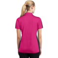 thumbnail image 2 of Sport-Tek ®  Ladies Posicharge ®  Active Textured Colorblock Polo. Lst695 M Pink Raspberry/ Grey, 2 of 6