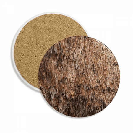 

Bear Feather Design Coaster Cup Mug Tabletop Protection Absorbent Stone