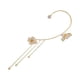 thumbnail image 2 of Minnieouse Clip de oreja para mujer, reemplazo de insecto de flor de Color sólido, diamantes de imitación exquisitos para niñas, aretes para Ropa, zapatos y accesorios Miscelánea Oro Izquierda, 2 of 6