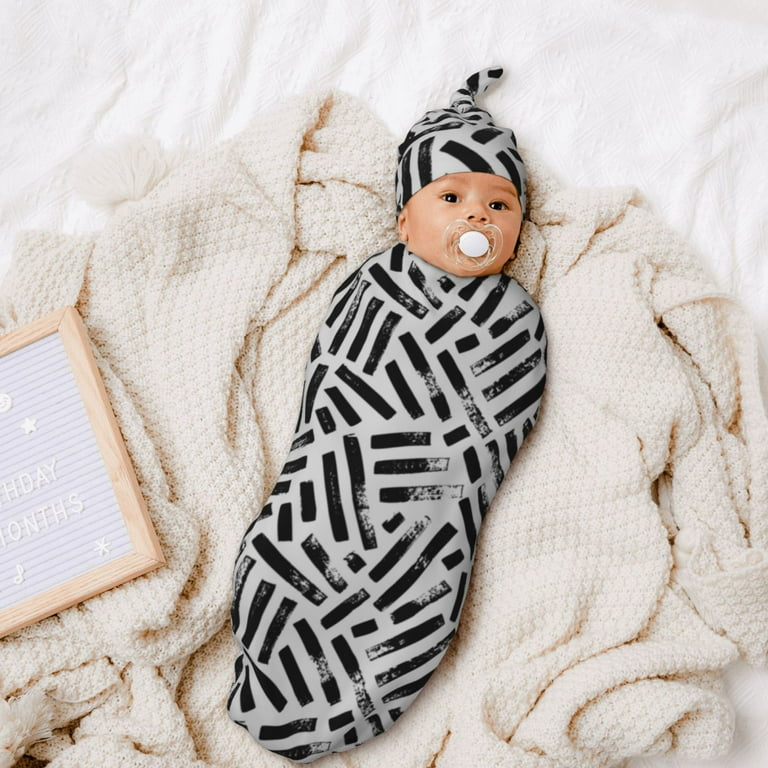 Kll Baby Swaddle Blankets For Boy Girl Newborn Swaddle Set With Matching Hat Simulate The Living Environment In The Mother S Womb Swaddle Set Weave Geometric Walmart