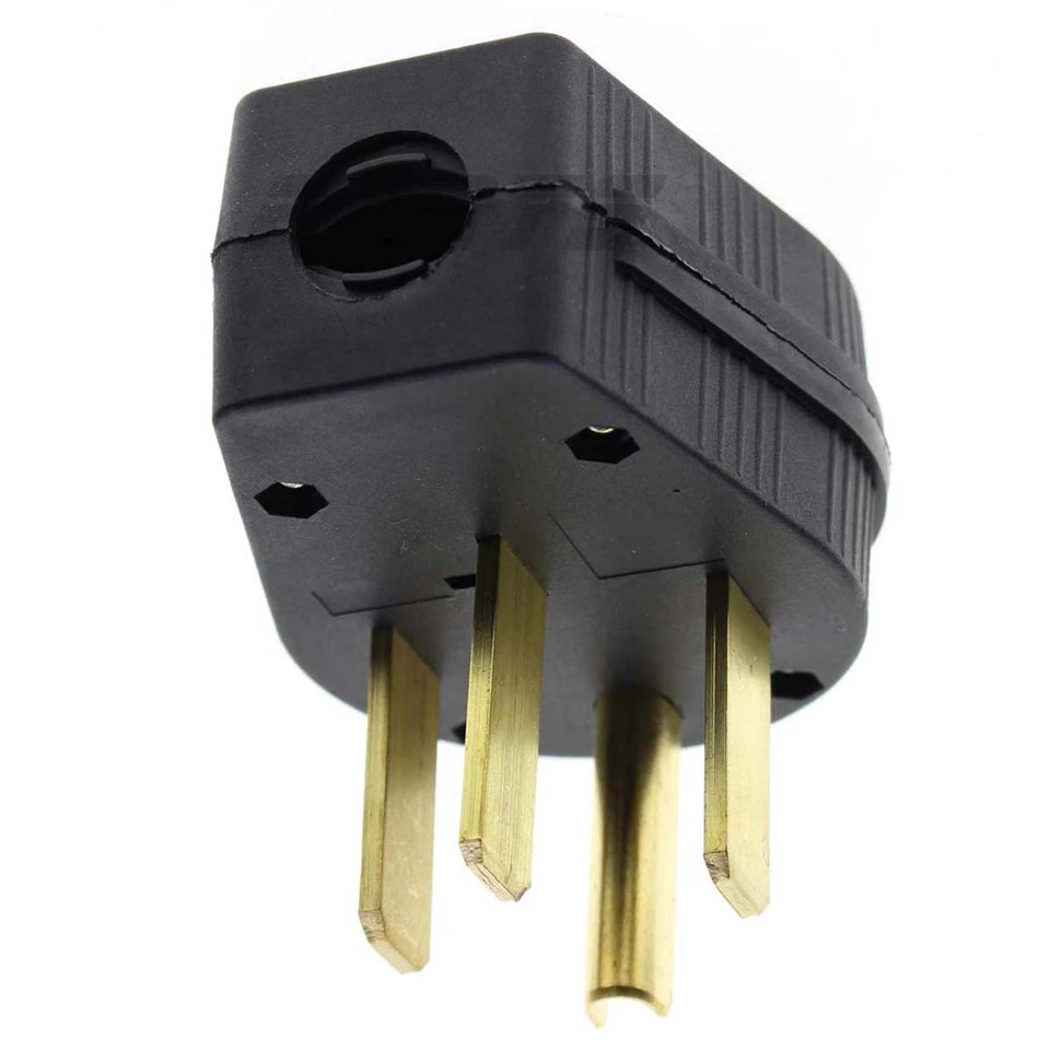 BUTTERFLY- New Industrial Grade Nema 14-50P 50A 125V Straight Blade Us Four Holes Plug