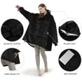 thumbnail image 2 of Degrees of Comfort Wearable Blanket Hoodie for Adults Women & Men - Cozy Warm, One Size Fits All, 2 of 14