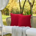 thumbnail image 3 of Cojines de exterior para muebles de patio, fundas de almohada impermeables, cojines cuadrados para jardín, fundas de almohada de lino estilo granja para patio, carpa, sofá, 18 x 18, 3 of 6