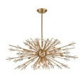 thumbnail image 3 of Atlas Lighting and Home 29-Light Starburst Satin Brass Ceiling Chandelier - 48", 3 of 6