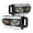 Matte Black Housing Clear Lens, variant on Spec-D Tuning Black LED Tube Headlights Compatible with 2002-2005 Dodge Ram 1500, 2003-2005 Ram 2500 / 3500, Left + Right Pair Headlamps Assembly