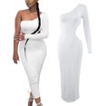 thumbnail image 3 of Vedolay Summer Dresses For Women Women's Floral Wrap V-Neck Midi Dress Short Sleeve Boho Summer Beach Long Dress High Low Hem Smocked Dress Women,White M, 3 of 5