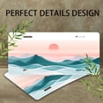 thumbnail image 4 of Minimalist Mountain Sunset Funny Personalized License Plate Rust-proof Stainless Steel Metal License Plate Suitable For Men And Women 12.2" x 6.2", 4 of 6