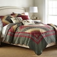 thumbnail image 3 of Donna Sharp Spice Postage Stamp UCC Patchwork Decorative Throw, 3 of 6