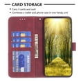 thumbnail image 4 of for Samsung Galaxy S24 Plus Case Wallet Case with Card Holder [RFID Blocking] Magnetic Closure Folio Kickstand, Men's Retro Premium Shockproof PU Leather Flip Case Wallet,Red, 4 of 8
