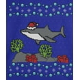 thumbnail image 4 of Old Glory Toddler Ugly Christmas Sweater Shark Santa Hat Long Sleeve T Shirt, 4 of 6