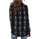 thumbnail image 5 of Cárdigan de manga larga con estampado de Halloween para mujer, chaqueta de poliéster, 5 of 6