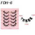 thumbnail image 4 of Foxes Eye False Eyelashes Wispy Cat Eye Faux Mink Lashes 5 Pairs Natural 3D Fuzzy Volume Fake Eyelashes Multipacks Gifts, 4 of 4