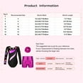 thumbnail image 7 of TiaoBug Kids Girls Gymnastic Dance Outfits Long Sleeve Leotard Workout Bodysuit with Shorts Tumbling Tracksuit Leopard 8, 7 of 7