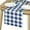 Bleu Marine et Blanc, variante sur Nappe Rectangulaire 60 x 84 Pouces à Carreaux - Nappe Imperméable et Résistante aux Plis pour Pique-Nique, Dîner et Fête, Tissu Polyester Lavable, Motif Vichy Aqua et Blanc