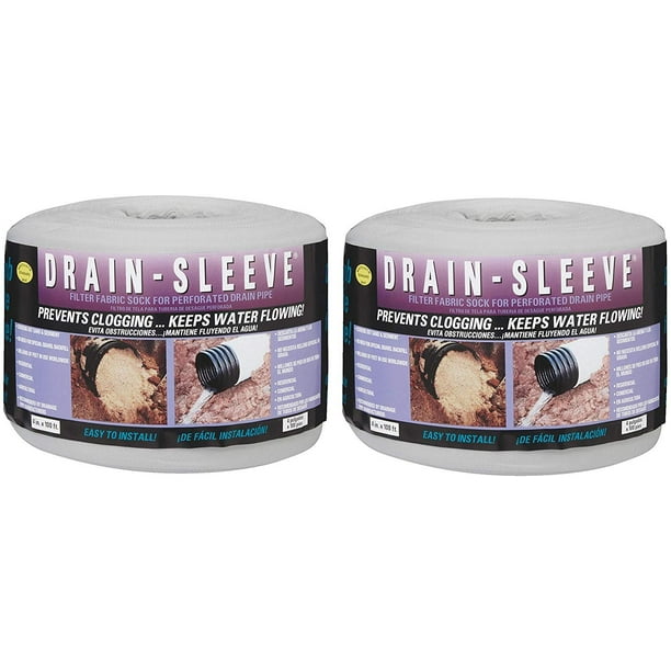 Drain Sleeve Filter Fabric Sock 4 " X 100 L '