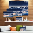 thumbnail image 3 of Milky Way Over Frosted Mountains - Impression sur Toile Paysage, 3 of 4