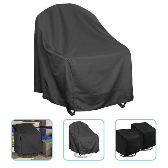 Omeite Outdoor Swivel Leisure Chair Cover Waterproof Dustproof Lawn Garden Swing Chair Cover Furniture Protector (27.5*32.5*39 Inch)