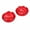 Red, variant on Motorcycle Turn Signals Light lamp Lens Cover For 1986-2015 Harley Dyna Softail Sportster Cruiser Chopper Pancake Deuce Styles