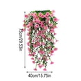 thumbnail image 3 of Fwttom 2 Pcs Artificial Flowers Hanging Plant - Petunia Bouquet Spring Decor Outdoor Indoor, 29.5", 3 of 3