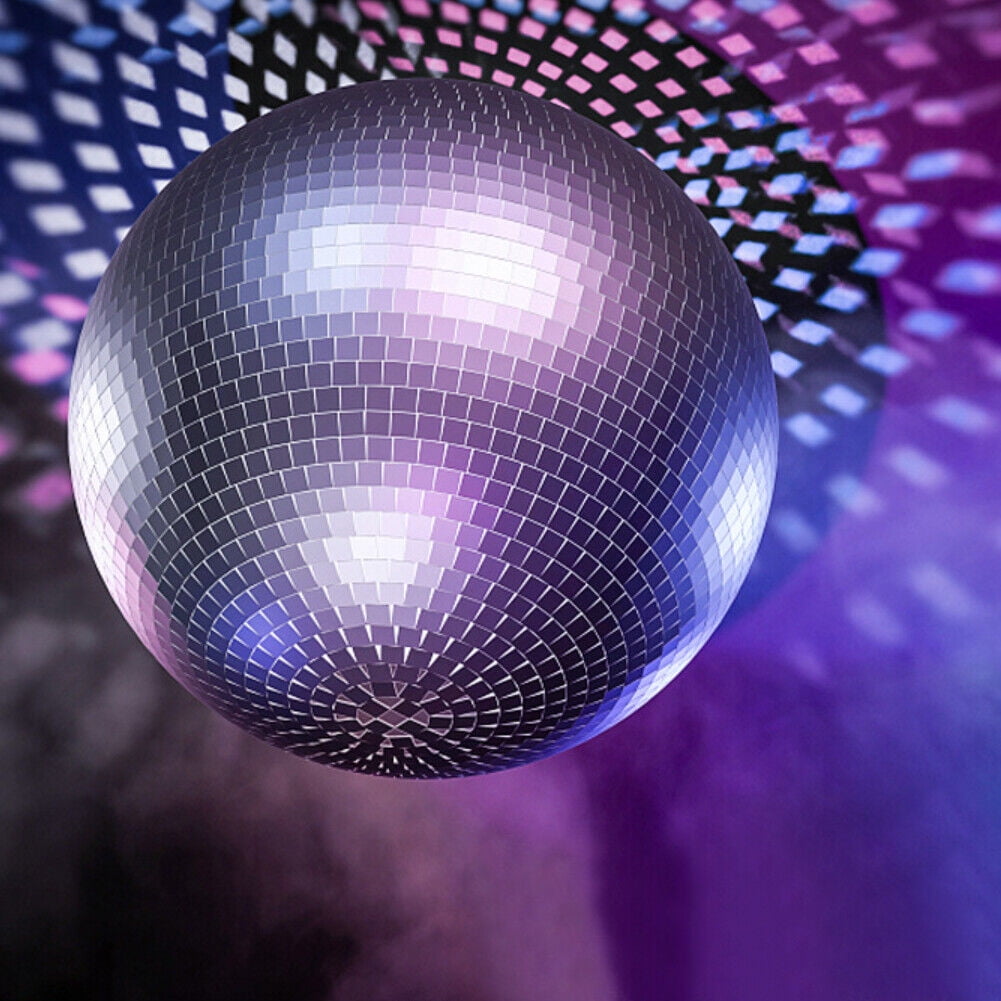 US 12" Mirror Glass Disco Ball Large Home Party Club DJ Dance Stage Lighting