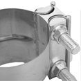 thumbnail image 4 of 3in Exhaust Band Clamp Lap Joint Stainless Steel Coupler for Muffler Downpipe Header Manifold, 4 of 5