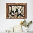 thumbnail image 5 of Cow Picture Wall Decor Funny Cow Canvas Wall Art Cute Cattle Print Paintings Farmhouse Country Cow Pictures Modern Artwork Decor for Toilet Bathroom Framed Ready to Hang 12x16 Inch, 5 of 6