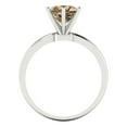 thumbnail image 4 of 1.5 ct Round Cut Simulated Champagne Diamond Solitaire Engagement Ring for Women in 18K White Gold, 4 of 5