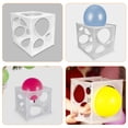 thumbnail image 4 of 2 cubos medidores de globos con 11 agujeros, plegables, de plástico, para decoración, eventos y fiestas, 4 of 8
