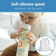 thumbnail image 3 of Dr. Brown's Milestones Narrow Sippy Bottle, 100% Silicone Spout, 8oz/250ml, 6m+, BPA Free, Lion, 1 Pack, 3 of 10