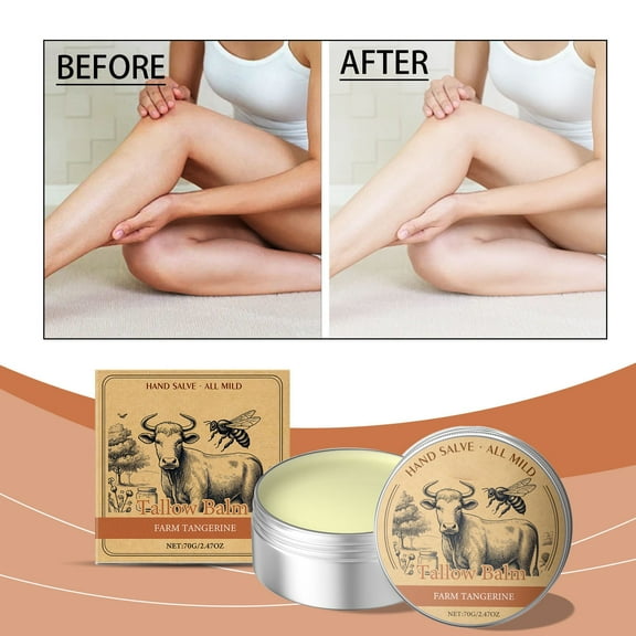 Kokovifyves Skin Care Product for Women Natural Grass-fed Beef Tallow Face and Body Moisturiser 70g