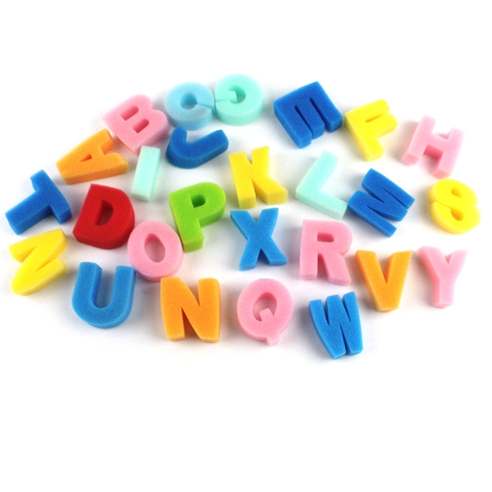 HIGH QUALITY Alphabet Sponge Upper Case Letter  sponges NEW 12pcs/bag 